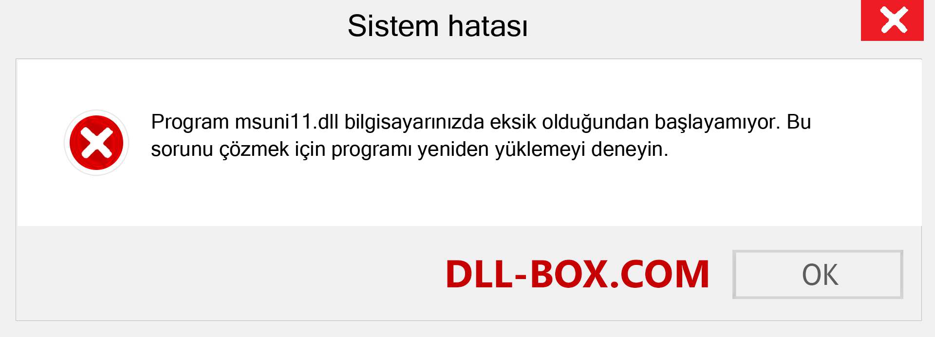 msuni11.dll dosyası eksik mi? Windows 7, 8, 10 için İndirin - Windows'ta msuni11 dll Eksik Hatasını Düzeltin, fotoğraflar, resimler